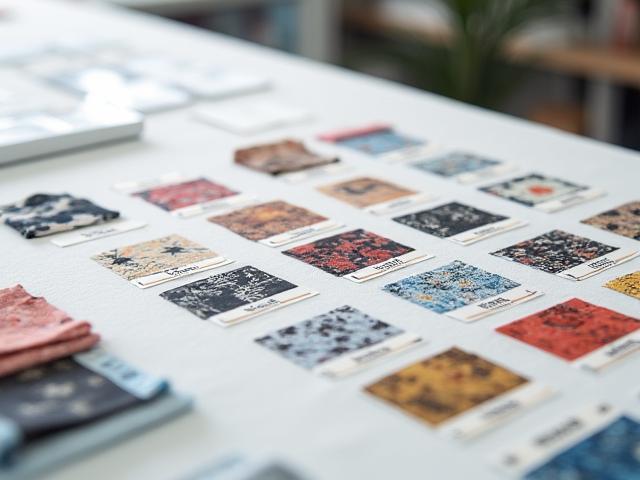 Vielfältige Stoffmuster für Prototypen und Musterkollektionen