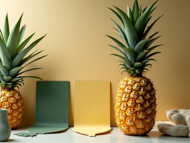 Material aus Ananasblättern