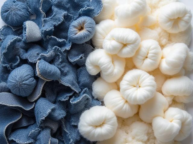 Fasern aus recycelter Baumwolle