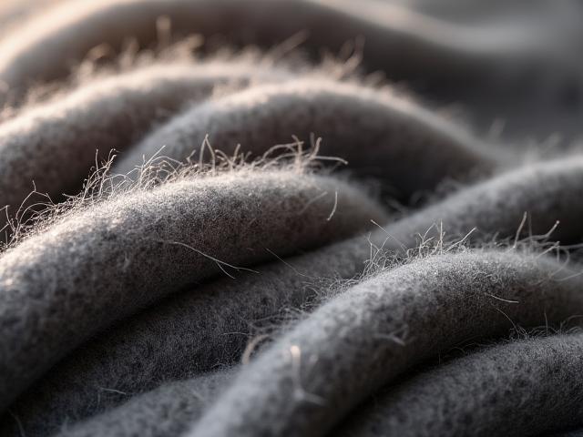 Stoff aus recycelter Wolle